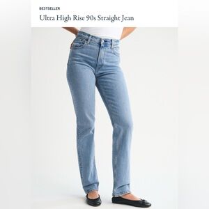 Abercrombie & Fitch Ultra High Rise 90s Straight